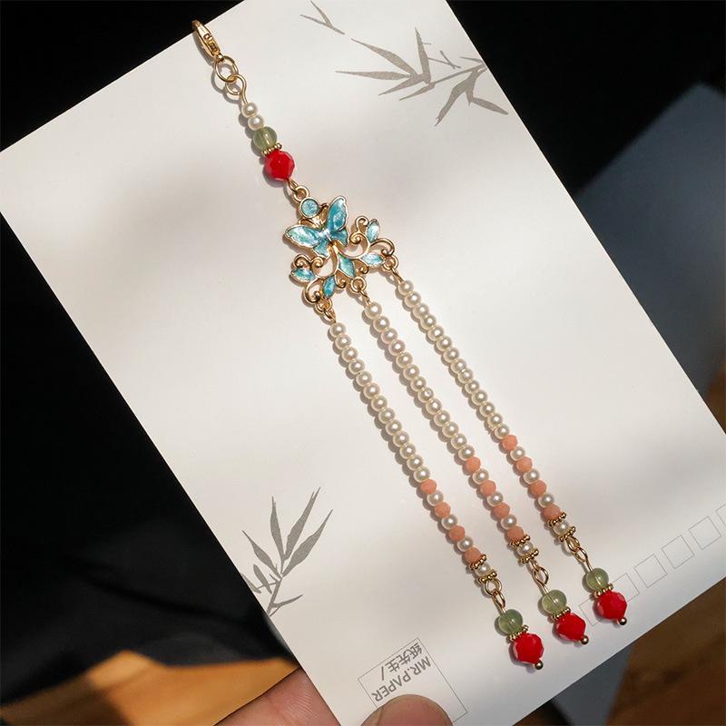 Quastenanhänger Hanfu-Stil DIY Abnehmbarer Schmuckanhänger für Haarnadeln und Fächer