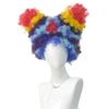 Rainbow Colored Curly Synthetic Wig Soaring Hair Party Wearing Gift Idea for Stylish Look