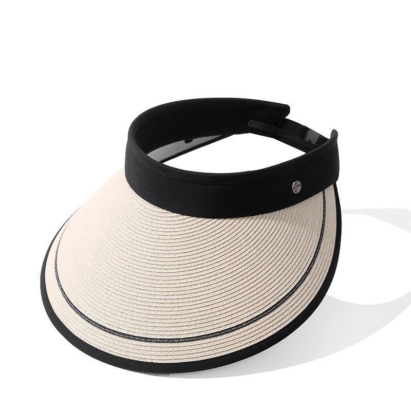 Hat Style Versatile Straw Woven Portable Foldable Comfortable Hatscaps Sun