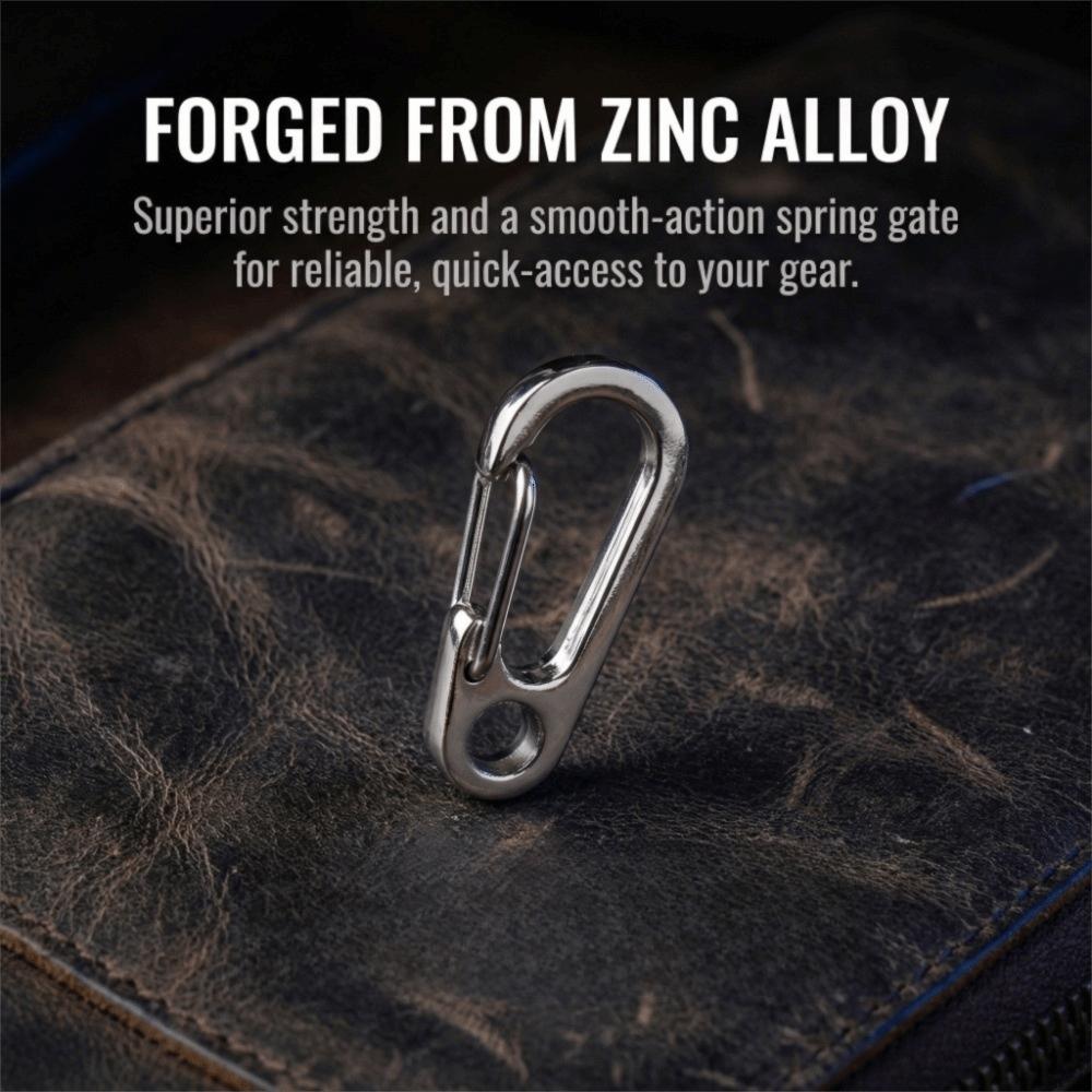 30 Pcs Heavy Duty Carabiner Hook Mini Quick Release Hook Durable Spring Snap Hook Outdoor Camping