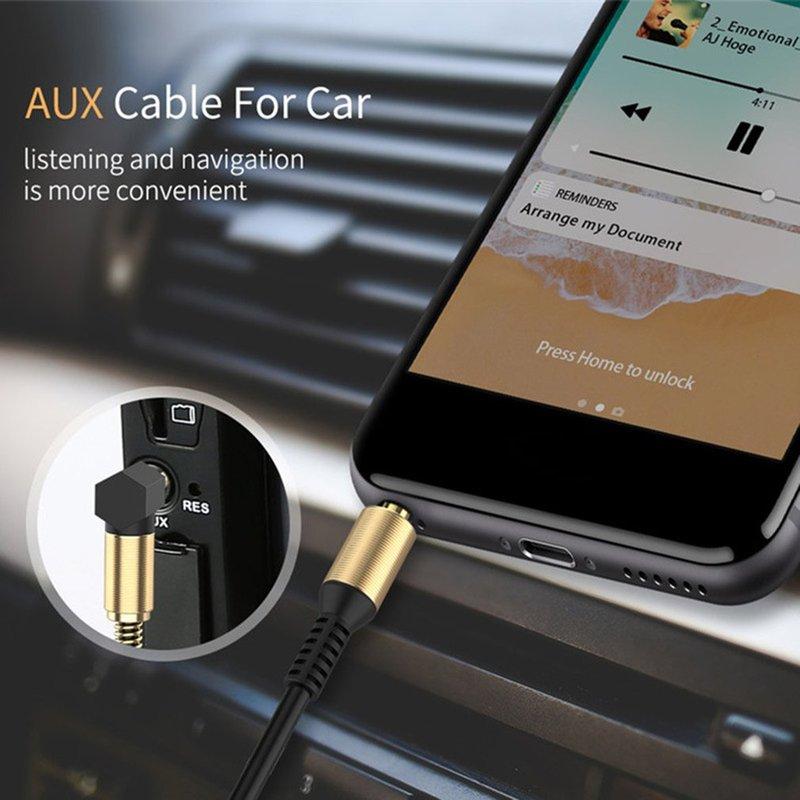 3.5mm Car Audio Cable Male to Male Cord Jack Aux Cable for iPhone Samsung/ Headphone/ Xiaomi/Huawei/ Speaker Dropshipping