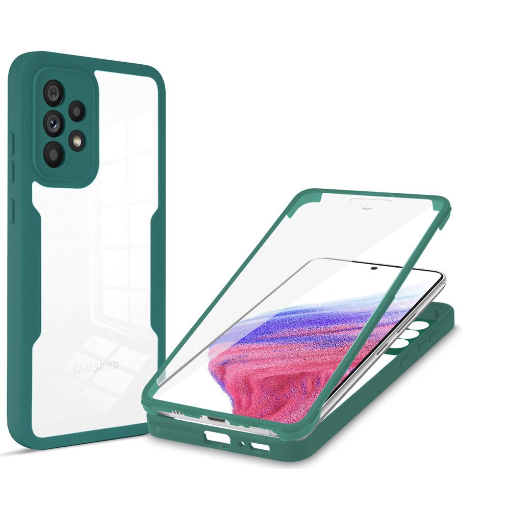 

Жидкий силиконовый чехол на 360 градусов для Samsung Galaxy A53 5G A33 5G A23 5G A23 4G A73 5G A13 4G защитный противоударный защитный чехол For A82 зелёный