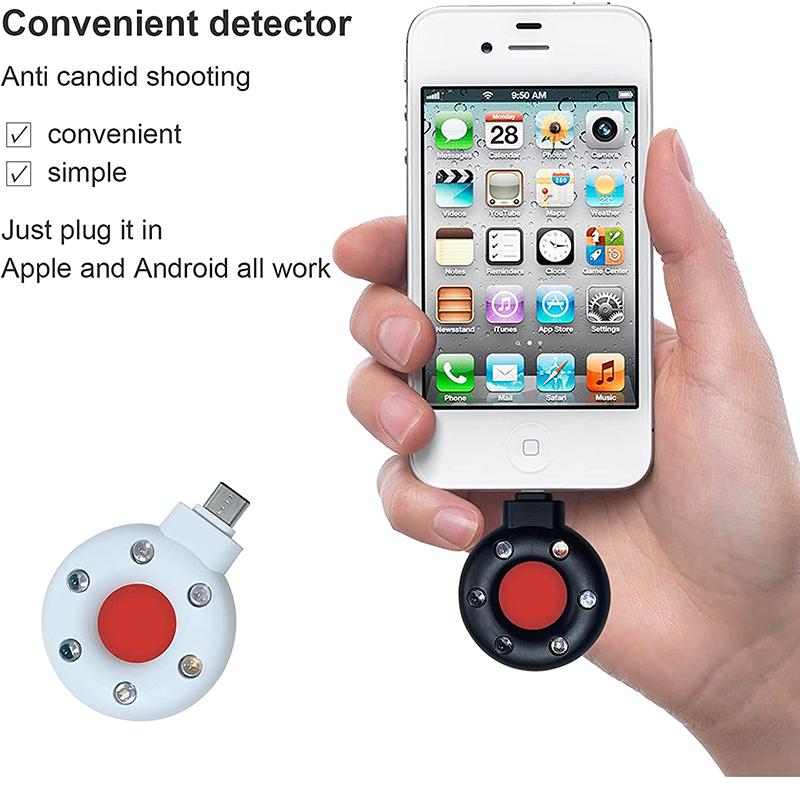Security Anti Candid Detector Camera GPS Signal Lens Type C Tracker Detect For Android IOS Iphone Infrared Detector Tracking