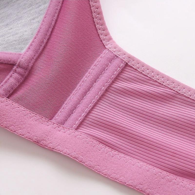 Large Size Full Cup Beautiful Back Adjustable Mother's Underwear Side Anti-sagging No-wire Bra