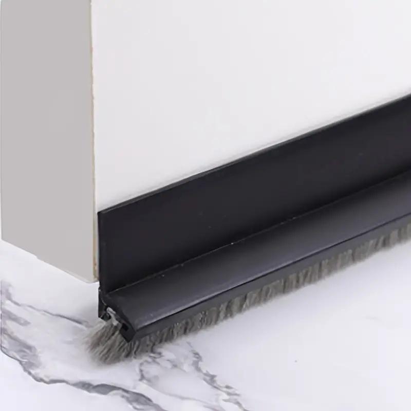 Door Seal Draft Stopper with Brush Reduce Noise, Rubber Door Sweep Breeze BlockerInsect Proof, Dust Proof and Sound Proof Seal