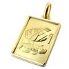 Altesse [P2596] - Gold Plated Pendant 'Pisces' - 22x16 Mm