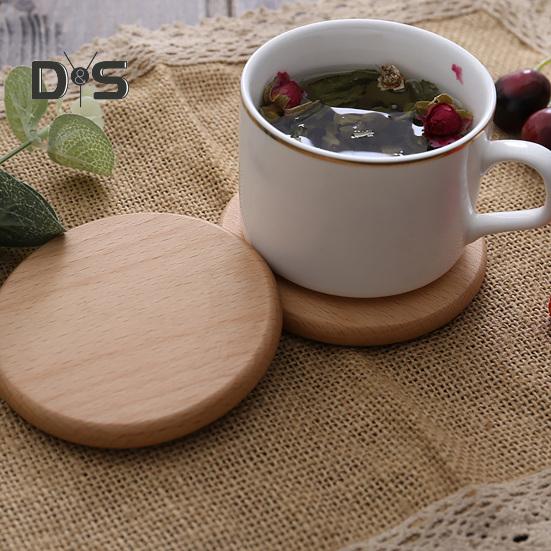 Cup Coaster Non Slip Versatile Wooden Beverage Drinking Coffee Coaster Kitchen Supply