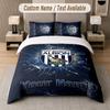 Custom Bedding Set West Bromwich Albion FC Pattern, Print Name Text 1 Duvet Cover plus 2 Pillowcases Home Textile