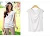 Women's Plus Size V-Neck Short Sleeve Loose Fit Solid Color Summer T-Shirt