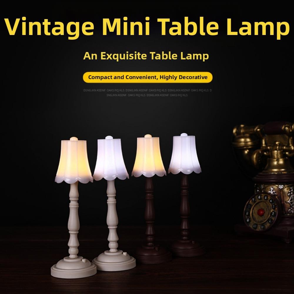 1:12 6 Styles Dollhouse Miniature Floor Lamp Mini Simulation Bedside Lamp Doll House Decor