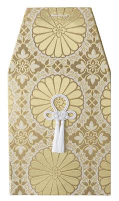 Gold Brocade Bone Cover [For 6-inch Urns]  Buddhist Altar Supplies, Home Memorial Urns