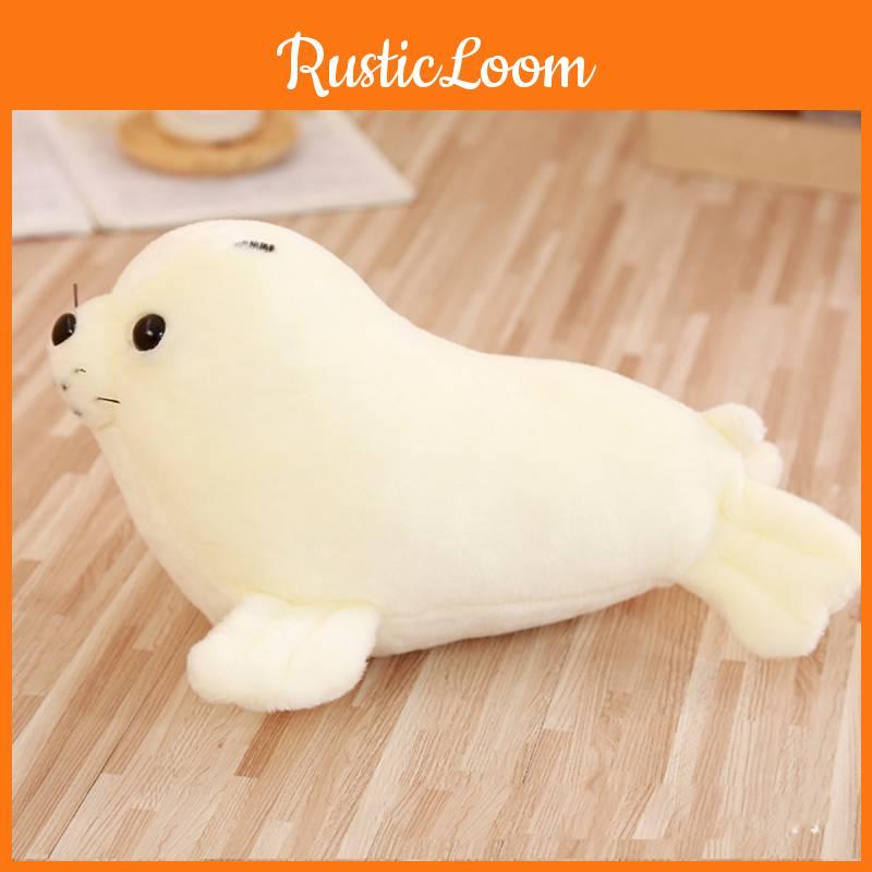 White Sea Lion Stuffed Toy Plush Animal Doll Children Sleeping Gift Partner