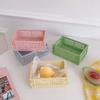 1/4PCS Plastic Folding Storage Box Student Desktop Organizer Hand Account Tape Stationery Basket Office Supply Container Drawers