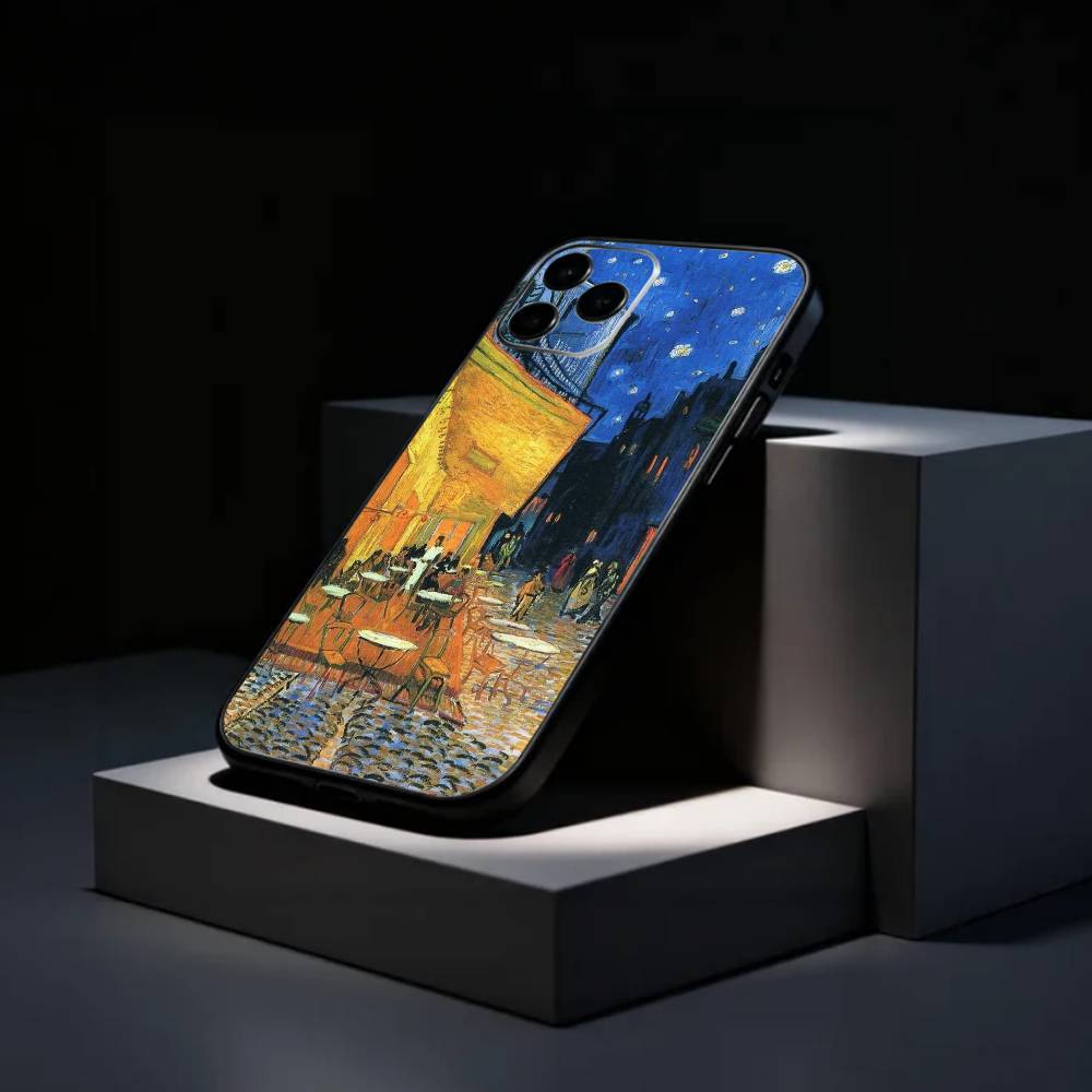 Vincent V-Van Gogh Oil Painting Phone Case Silicone Soft For IPhone 17 16 15 14 13 12 11 X XR Plus Pro Max Plus