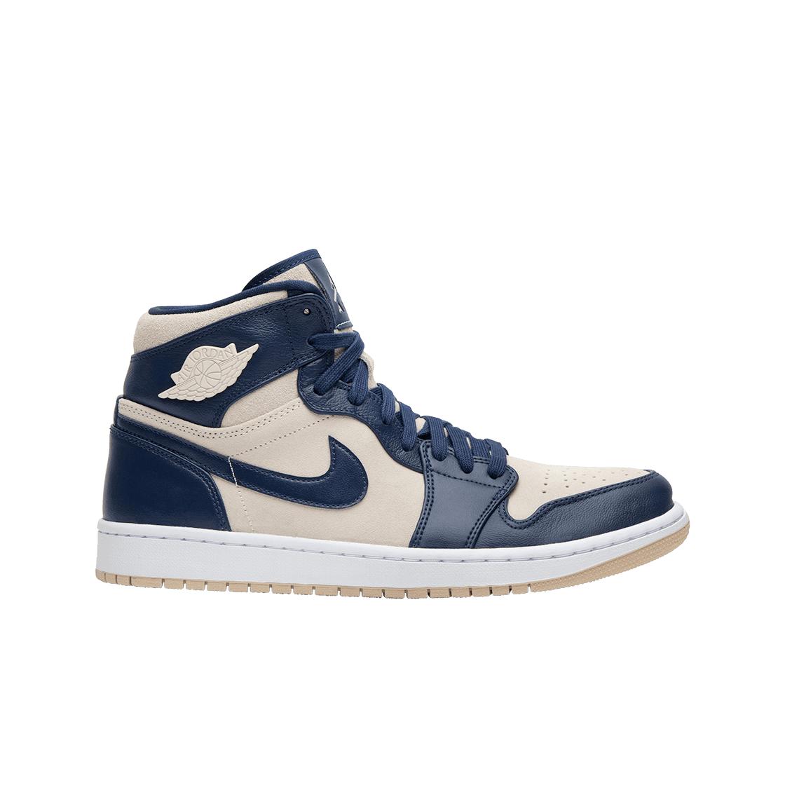 

Женские кроссовки Jordan 1 Retro Premium Midnight Navy Light Cream AQ9131-401