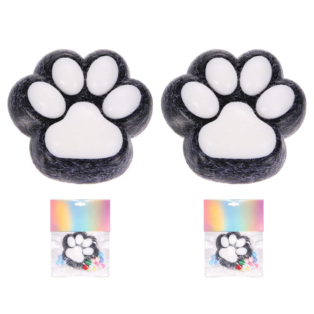 1/2Pcs 3" Cat Paw Squeeze Toy Cute Cat Paw Sensory Toy Soft Funny Fidget Toy Perfect For Stress Relieving Party Favors Gifts