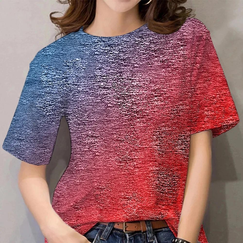 

Футболка с эстампадом 3D для женщин, неформальная одежда для всех дней, Голландия, Y2k, Талла Гранде 6XL