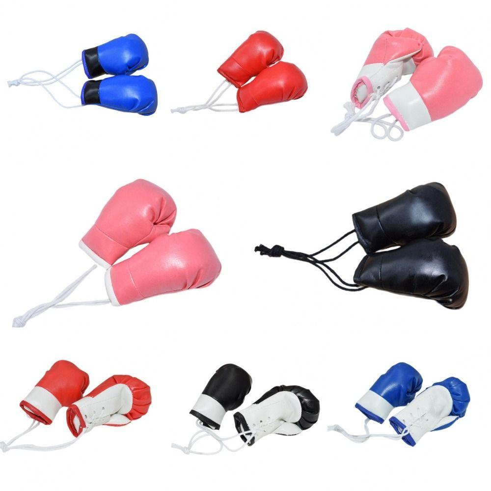 1 set Easy to Hang Boxing Gloves Pendant Waterproof Miniature Punching Gloves  Gym bag