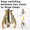 1-pack Three-jaw Puller Multifunctional Universal Bearing Puller Removal Tool Triangle Grabber Hand Tool