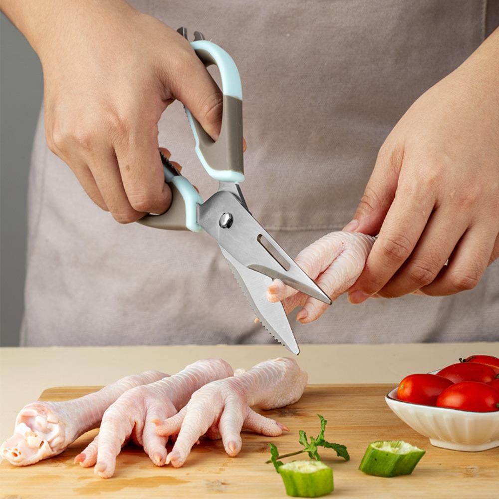 Stainless Steel Chicken Bone Scissor Removable Barbecue Scissor Kitchen Shear  Refrigerator