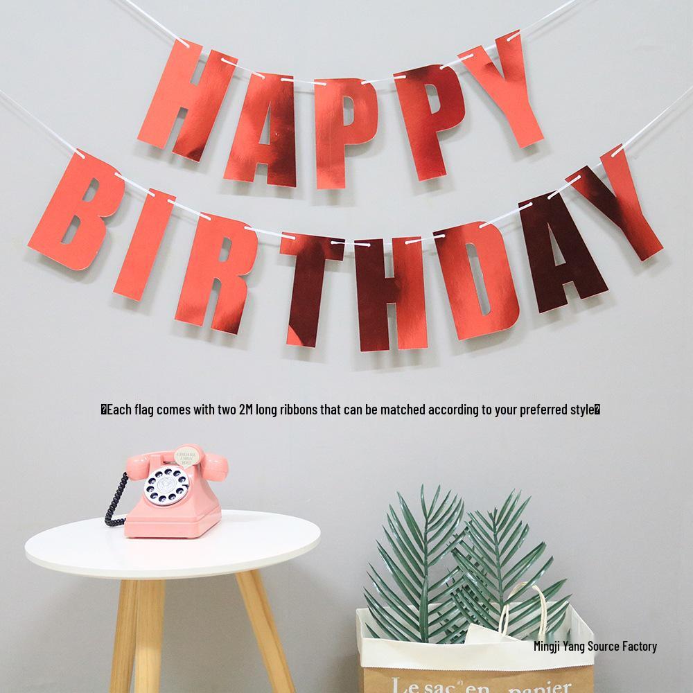 Colorful Happy Birthday Banner - Children's Party Decoration