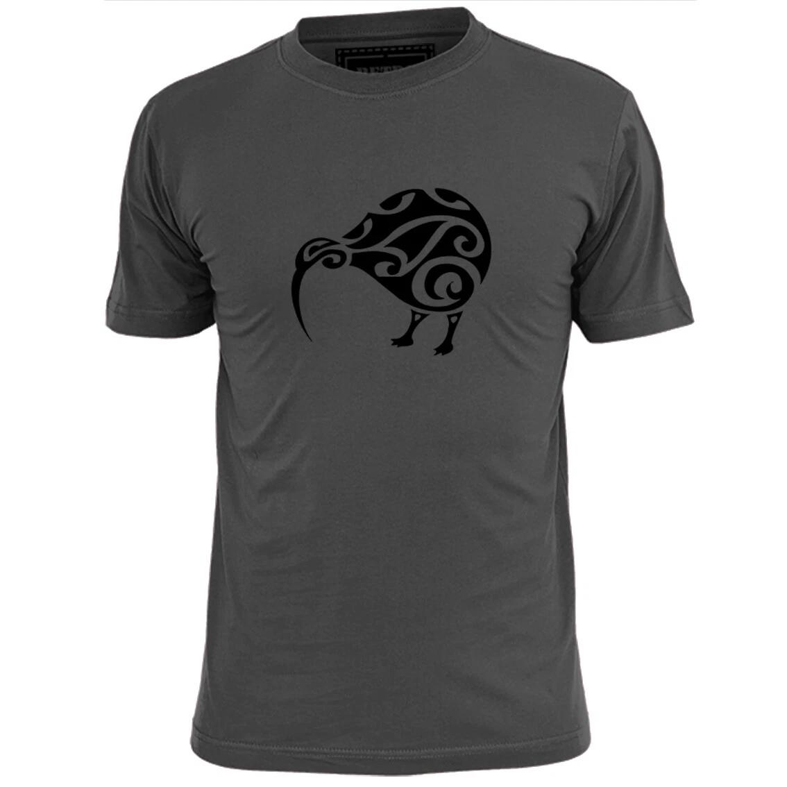Mens Tribal Kiwi Bird T shirt Maori Tattoo Art 3XL