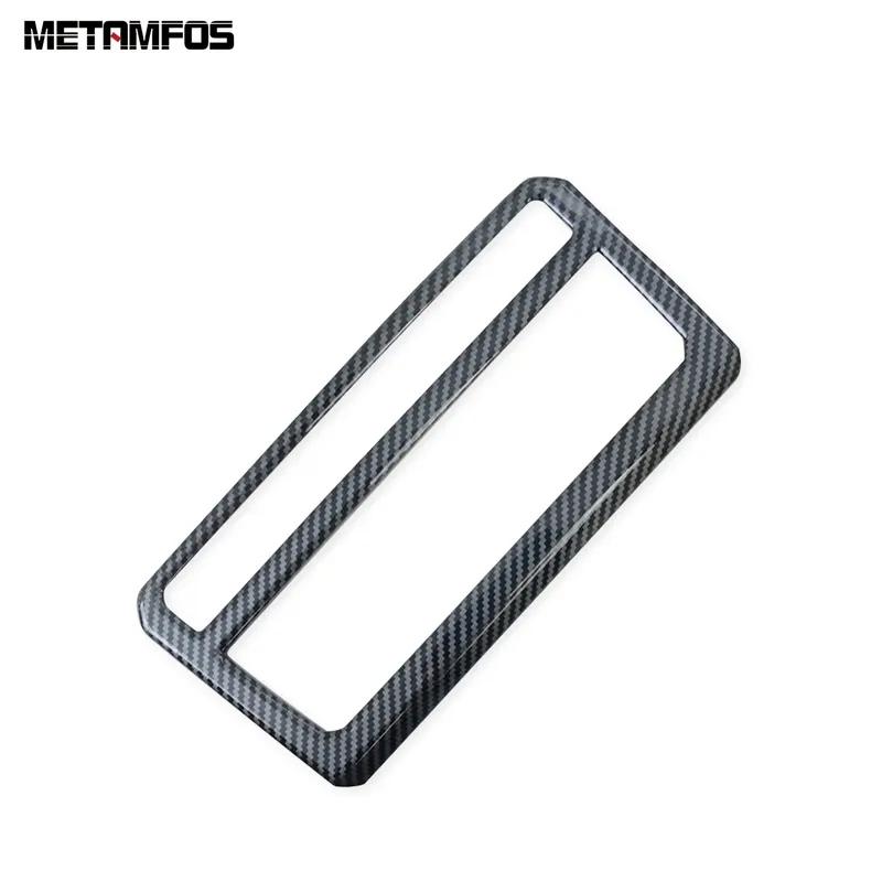 For VW Volkswagen T-cross Tcross - 2024 Air Condition Switch Button Panel Cover Trim Carbon Fiber Interior Accessories