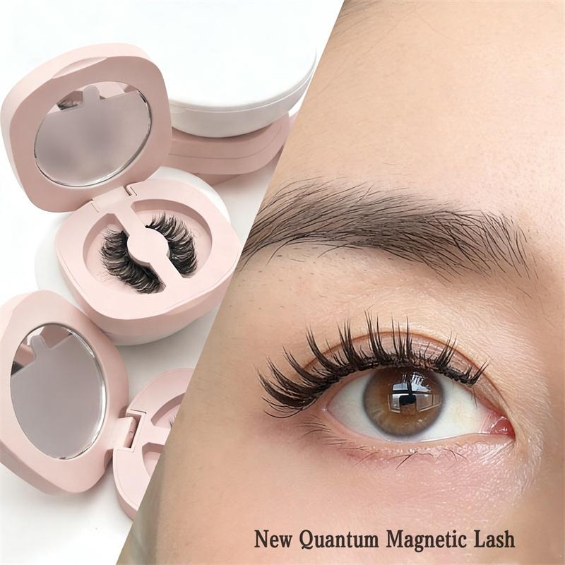 LUXURIÖSE D-Locken Weiche Magnetische Wimpern Oberes und Unteres Magnetisches Wimpern-Set Wiederverwendbar Tierversuchsfrei mit Fach Wimpernbox