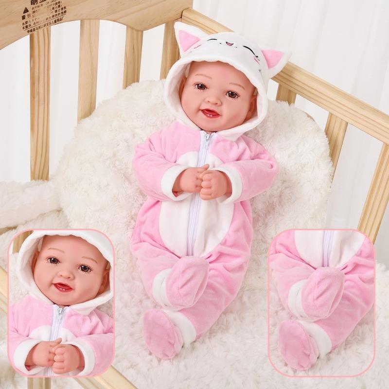 Animal Theme Costume Outfit For 43CM Reborns Doll Machine Washable Doll Clothing Easy To Change for Kids Pretend Play