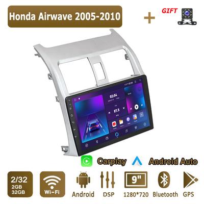 Honda Airwave 2005-2010 İçin Android Carplay Araç Radyosu Multimedya Oynatıcı Ana Ünite Stereo GPS Navigasyon BT WIFI 2+32GB
