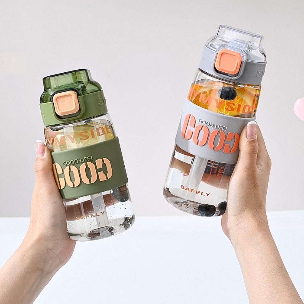 

Creative Straw Water Cup Plastic Tea Kettle Drinkware Water Bottle Children S сірий