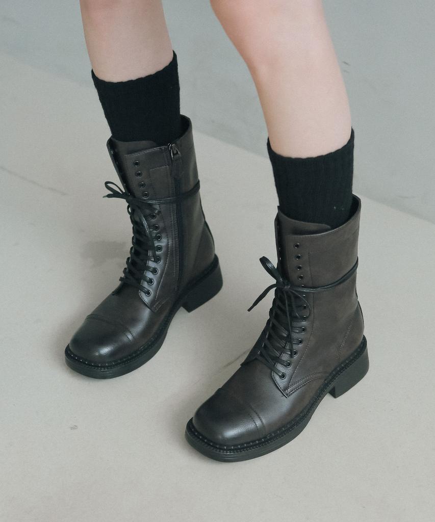 Fri Fla Ljh1025 Lace-Up Middle Boots _ 2Colors