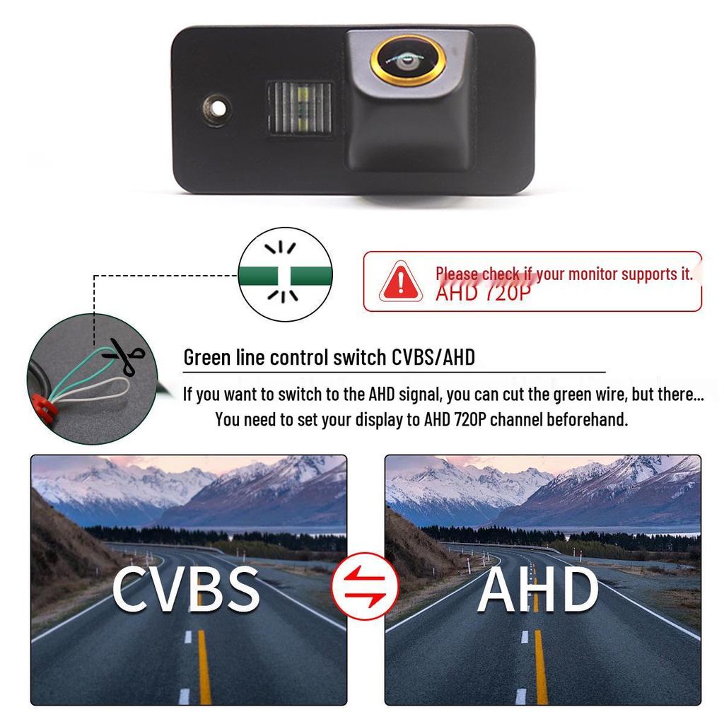 AHD Integrated Rearview Camera for BMW 3 and 5 Series