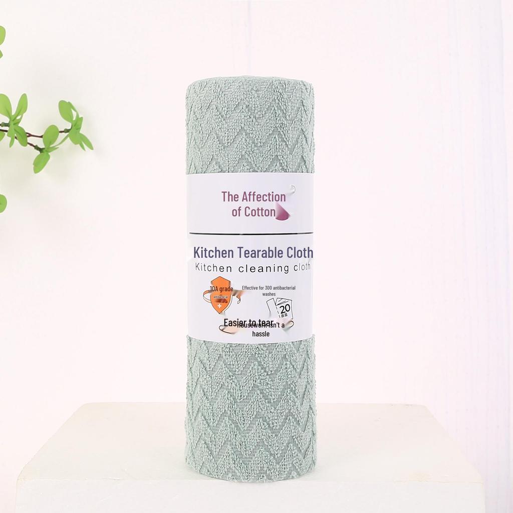 Lazy Person's Kitchen Rag: Tearable, Dual-Use for Wet/Dry Cleaning, Oil-Resistant, Lint-Free, Reusable.