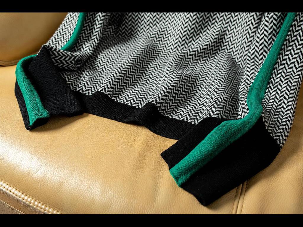 Women's Autumn/Winter High Collar Knit Sweater with Japanese-Korean Design and Contrast Sleeves