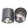 Brand New Car Carbon Fiber Exhaust End Tail Tips 71mm In