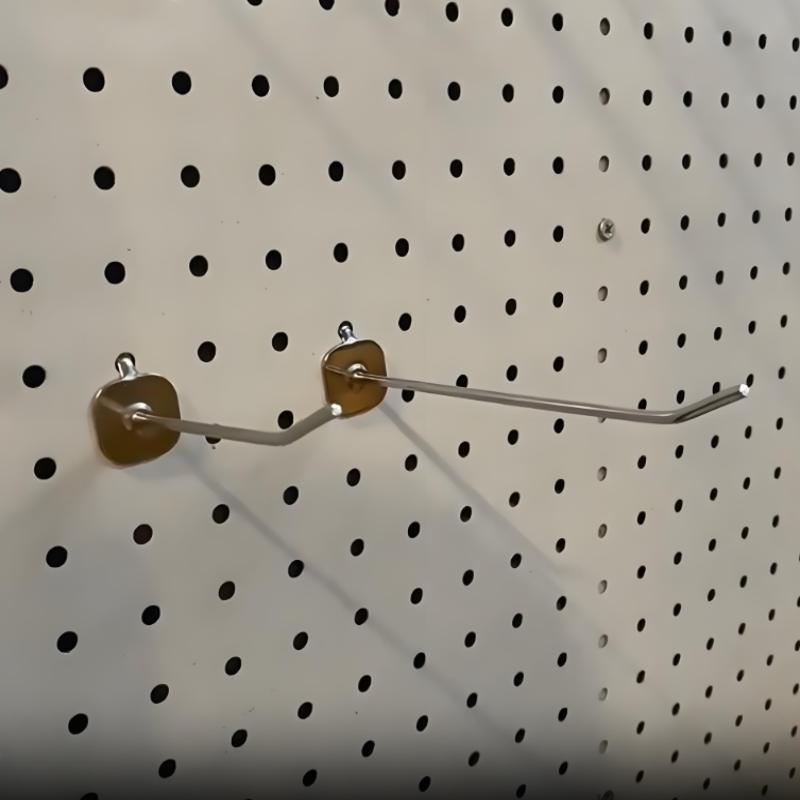 10 Adet Pegs Board Pegboard Kancaları Garaj Atölyesi Depolama Teşhir Organizasyonu 3.3Mm Demir Asılı Alet Depolama Rafı Kancaları
