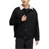 Adidas Stand Collar Solid Utility Cotton Jacket Unisex Outerwear Black IJ6616