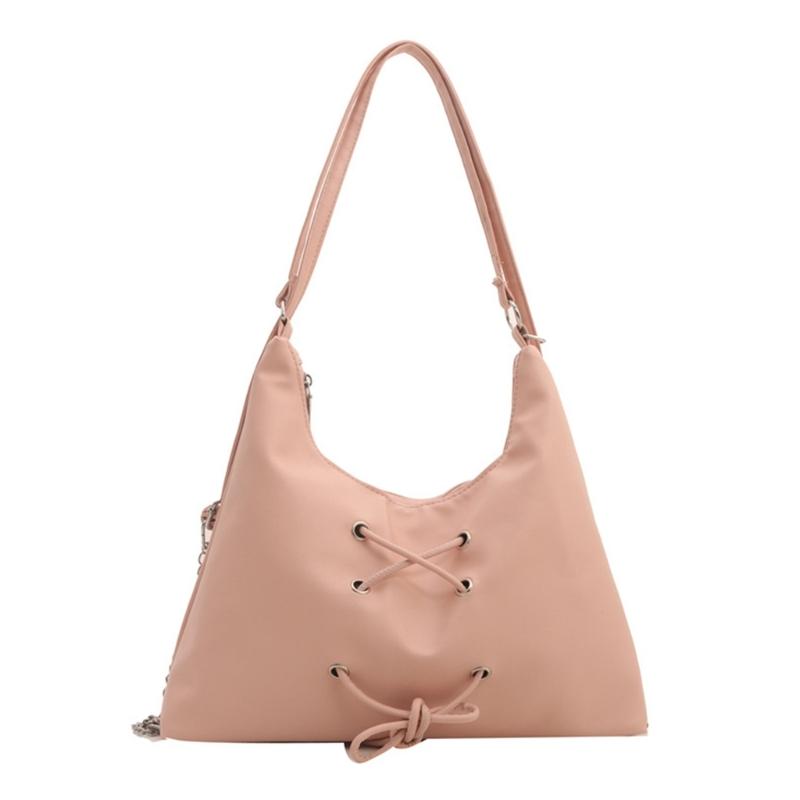 Women PU Leather Crossbody Bag Chain Shoulder Bag Casual Backpack Student School Bag Large Capacity Messenger Bag