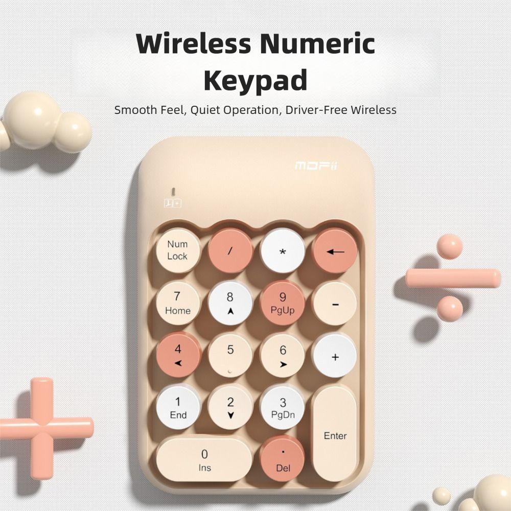 Rechargeable Digital Keyboard Colorful Accounting Keyboard Mini Portable Keypad  Office