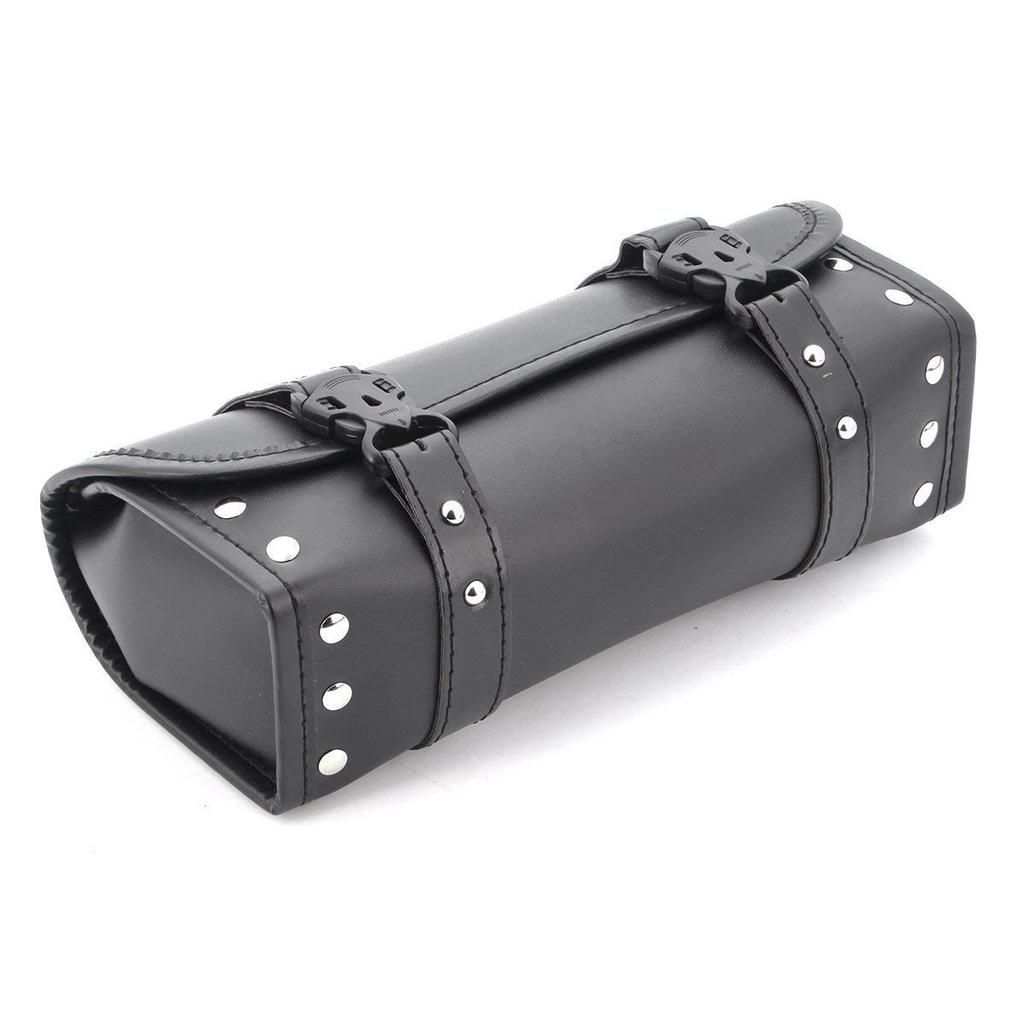 Motorrad Werkzeug Tasche Satteltaschen PU Leder Lagerung Werkzeug Tasche Schwarz