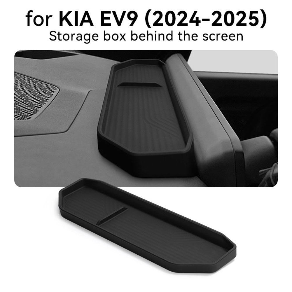Car Interior Organizer Storage Space Durable Accessory Car Behind Screen Storage Box Interior Fit For Kia EV9 2025-2025 Models
