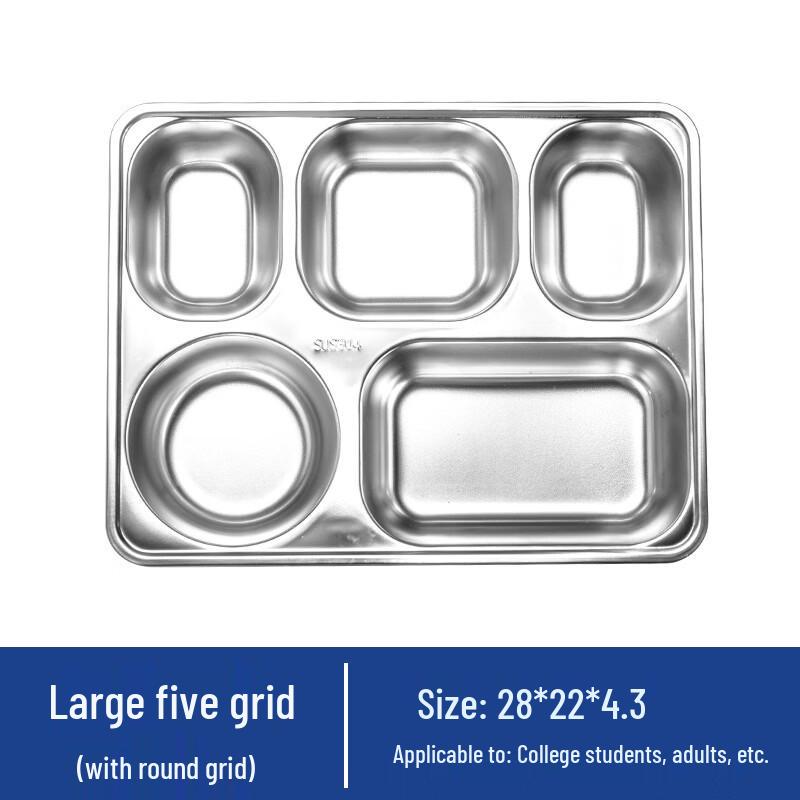 ZISIZ 2-Layer Divided Microwavable Plastic Lunch Box