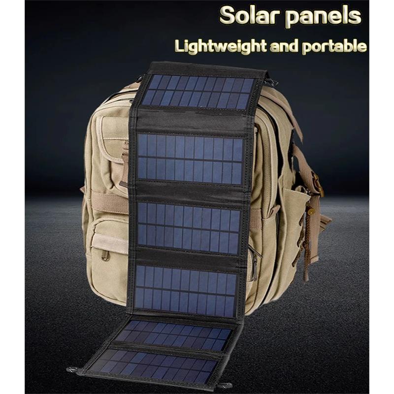 20W Monocrystalline Silicon Solar Panel Folding Bag for Outdoor Portable Mobile Phone Charging and Power Generation Photovoltaic Panel