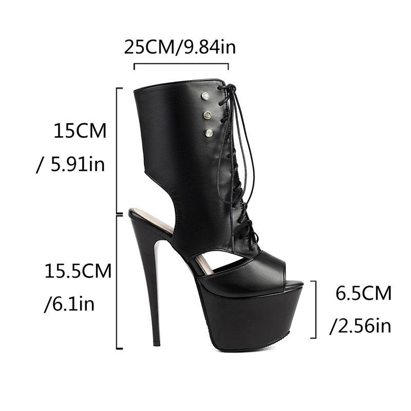Women's High-heeled Sandals Spring and Summer Sexy European and American Style Waterproof Table Stiletto Large Size Roman Sandals