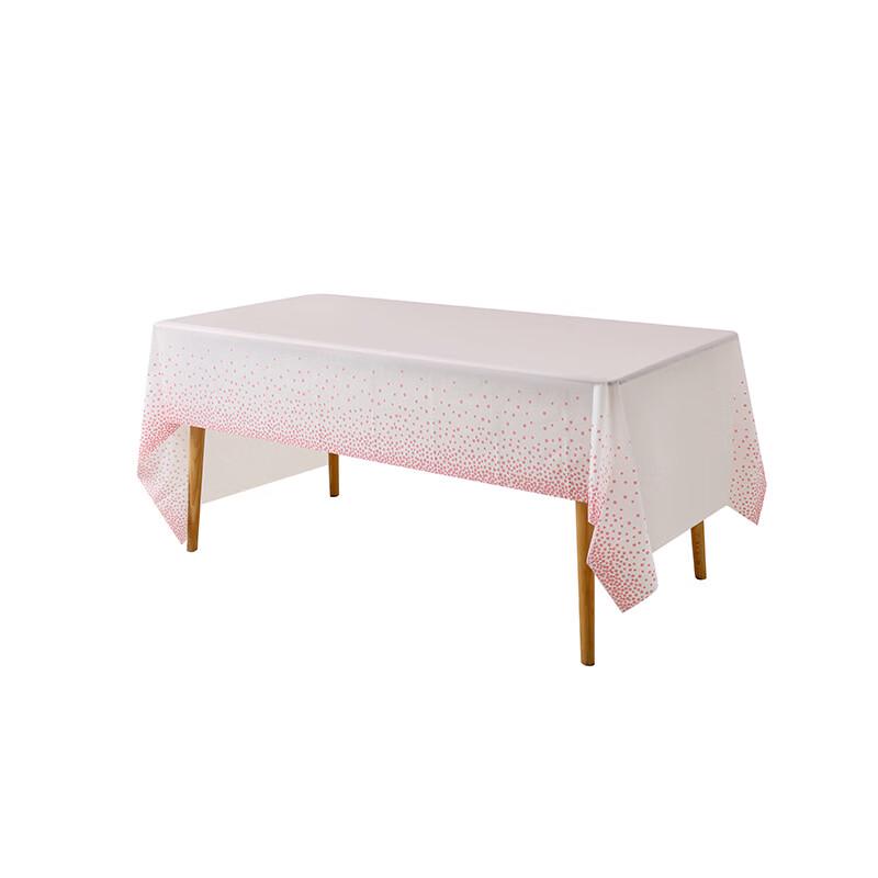 Disposable Silver Dot Party Tablecloth