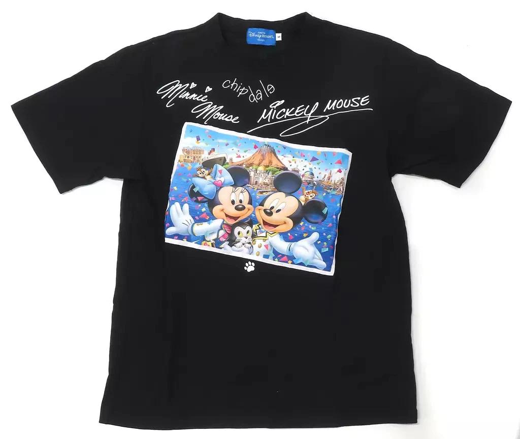 Disney character signature-style T-shirt Black M Tokyo Disney Resort (2021) L