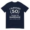 Regali Anniversario di Matrimonio 50 Anni Coppia Marito Moglie 50 Anni Maglietta