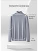 Men's 100% Pure Cashmere High-Neck Sweater - Autumn/Winter White Knit Base Layer
