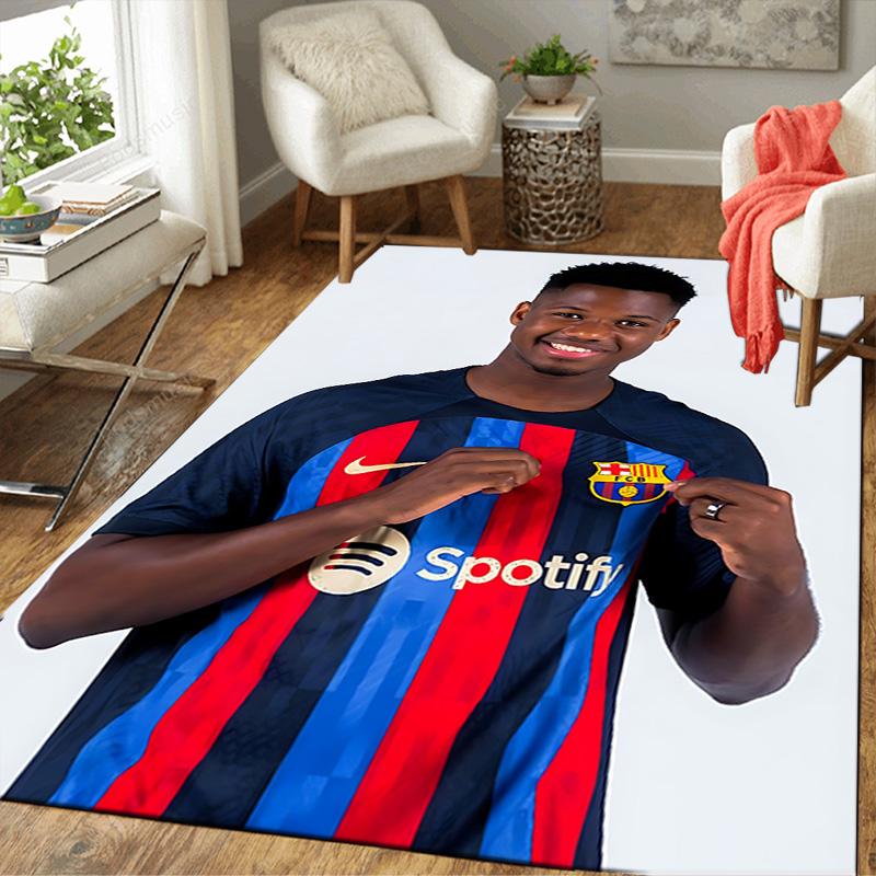 1pc Brazilian Football Legend Rug, Office Carpet Indoor Outdoor Entrance Doormat, Non-Slip Soft And Comfortable, Living Room. DT7070103